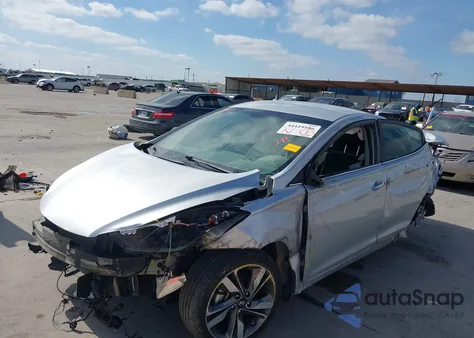 2015 Hyundai Elantra Limited z USA, uszkodzony, nr VIN KMHDH4AE4FU326988